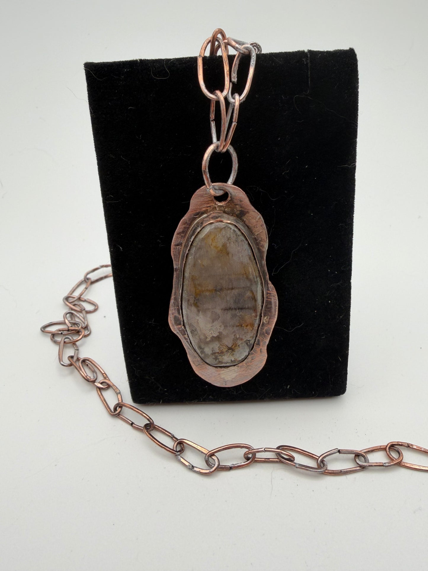 Moss agate necklace original design